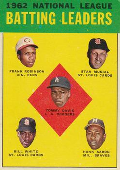 NL Batting Leaders - Hank Aaron / Bill White / Stan Musial / Frank Robinson / Willie Davis