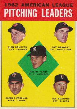 AL Pitching Leaders - Ray Herbert / Dick Donovan / Camilo Pascual / Jim Bunning / Ralph Terry