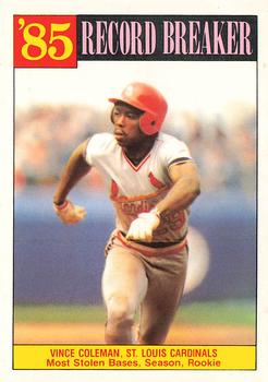 Vince Coleman RB/ Most stolen bases&/ season& rook