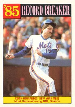 Keith Hernandez RB/ Most game-winning/ RBI's