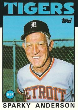 Sparky Anderson MG/ (Checklist back)