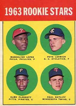 Rookie Stars - Paul Ratliff / Marcelino Lopez / Pete Lovrich / Elmo Plaskett