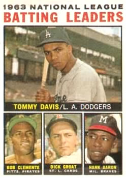 NL Batting Leaders - Dick Groat / Hank Aaron / Tommy Davis / Roberto Clemente