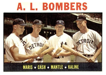 AL Bombers - Mickey Mantle / Norm Cash / Roger Maris / Al Kaline
