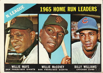 NL Home Run Leaders - Willie Mays / Willie McCovey / Billy Williams