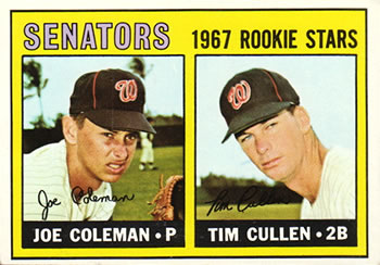 Senators Rookies - Joe Coleman / Tim Cullen