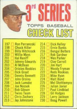 Checklist 3 - Willie Mays