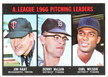 AL Pitching Leaders - Earl Wilson / Jim Kaat / Denny McLain