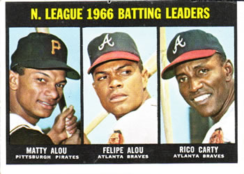 NL Batting Leaders - Felipe Alou / Rico Carty / Matty Alou