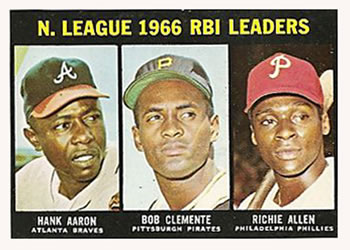 NL RBI Leaders - Hank Aaron / Roberto Clemente / Richie Allen