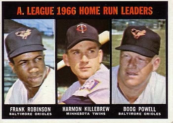 AL Home Run Leaders - Harmon Killebrew / Boog Powell / Frank Robinson