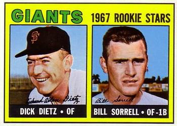 Giants Rookies - Dick Dietz / Bill Sorrell