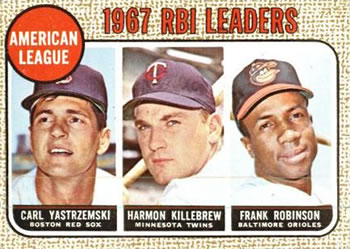 AL RBI Leaders - Harmon Killebrew / Frank Robinson / Carl Yastrzemski