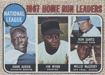 NL Home Run Leaders - Jim Wynn / Willie McCovey / Hank Aaron / Ron Santo