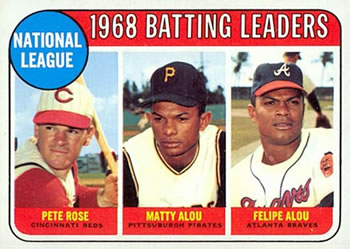 NL Batting Leaders - Matty Alou / Pete Rose / Felipe Alou