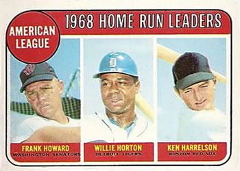 AL Home Run Leaders - Frank Howard / Willie Horton / Ken Harrelson