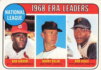 NL ERA Leaders - Bob Bolin / Bob Veale / Bob Gibson