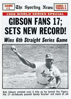World Series Game 1 - Bob Gibson