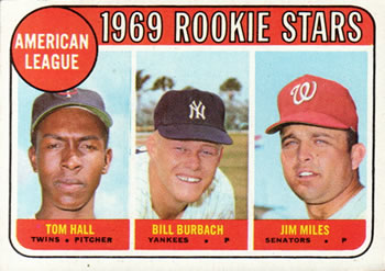 AL Rookies - Tom Hall / Bill Burbach / Jim Miles