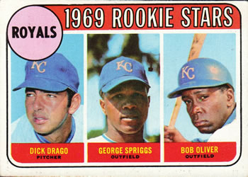 Royals Rookies - Dick Drago / Bob Oliver / George Spriggs