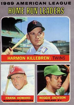 AL Home Run Leaders - Harmon Killebrew / Frank Howard / Reggie Jackson