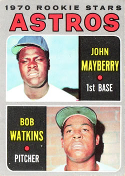 Astros Rookie Stars - John Mayberry / Bob Watkins