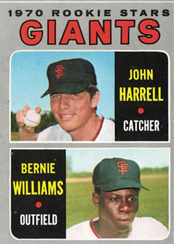 Giants Rookie Stars - John Harrell / Bernie Williams