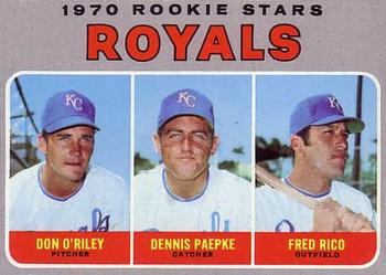 Royals Rookie Stars - Don O'Riley / Dennis Paepke / Fred Rico