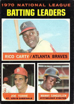 NL Batting Leaders - Rico Carty / Joe Torre / Manny Sanguillen