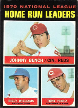 NL Home Run Leaders -  Johnny Bench / Billy Williams / Tony Perez