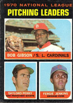 NL Pitching Leaders - Bob Gibson / Gaylord Perry / Fergie Jenkins