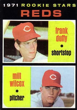 Reds Rookies - Frank Duffy / Milt Wilcox