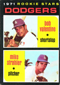 Dodgers Rookies - Bobby Valentine / Mike Strahler