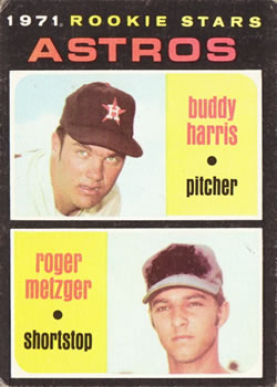 Astros Rookies - Buddy Harris / Roger Metzger