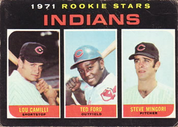 Indians Rookies - Lou Camilli / Ted Ford / Steve Mingori