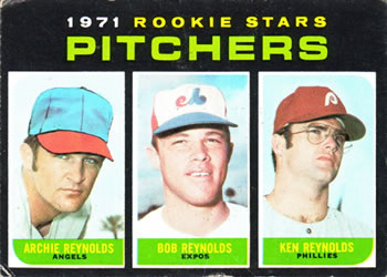 Rookie Pitchers - Archie Reynolds / Bob Reynolds / Ken Reynolds