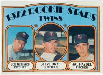 Twins Rookies - Bob Gebhard / Steve Brye / Hal Haydel
