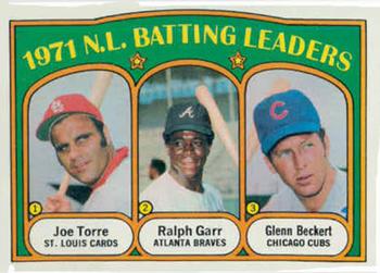 NL Batting Leaders - Glenn Beckert / Joe Torre / Ralph Garr