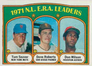 NL ERA Leaders - Tom Seaver / Dave Roberts / Don Wilson