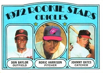 Orioles Rookies - Johnny Oates / Don Baylor / Roric Harrison