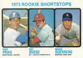 Rookie Shortstops - Ray Busse / Mario Guerrero / Pepe Frias