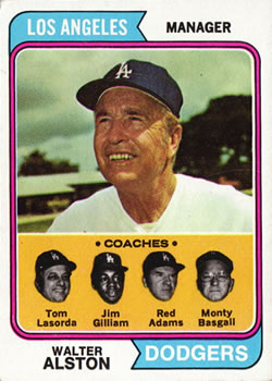 Dodgers Coaches - Walt Alston