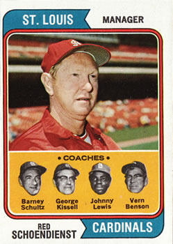 Cardinals Coaches - Red Schoendienst