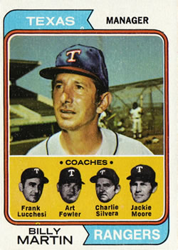 Rangers Coaches - Billy Martin