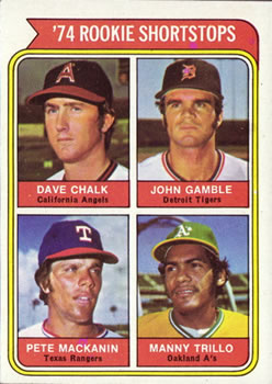 Rookie SS - Manny Trillo / Dave Chalk / Pete Mackanin / John Gamble