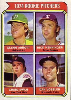 Rookie Pitchers - Craig Swan / Dan Vossler / Rick Henninger / Glenn Abbott