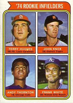 Rookie Infielders - John Knox / Terry Hughes / Frank White / Andre Thornton