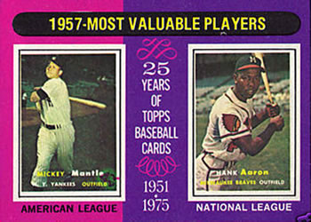 1957 MVP's - Mickey Mantle / Hank Aaron
