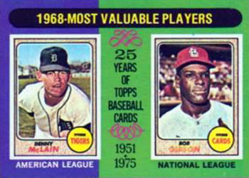 1968 MVP's - Denny McLain / Bob Gibson