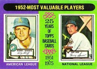 1952 MVP's - Bobby Shantz / Hank Sauer